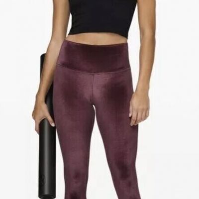 Lululemon Wunder Under Lounge High Rise velvet Tight Sz 4 Garnet High